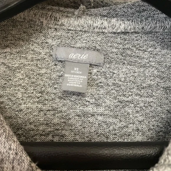 Aerie Zip Cropped Sweatshirt - Picture 4 of 4